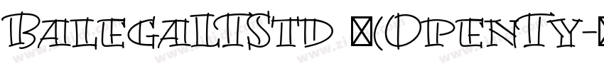 BalegaLTStd 中(OpenTy字体转换